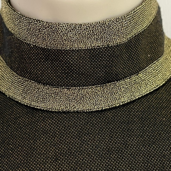 Vintage Christine Jaguin Mock Neck Sleeveless MIDI Dress Matching Coat Size 4 - Picture 4 of 16